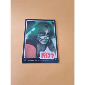 Vintage 1978 Aucoin Management AGRMT KISS Trading Card No 30 Collectible Rock